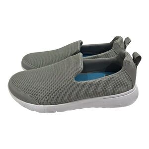 Athletic Works Gray Slip-On Sneakers Size 6